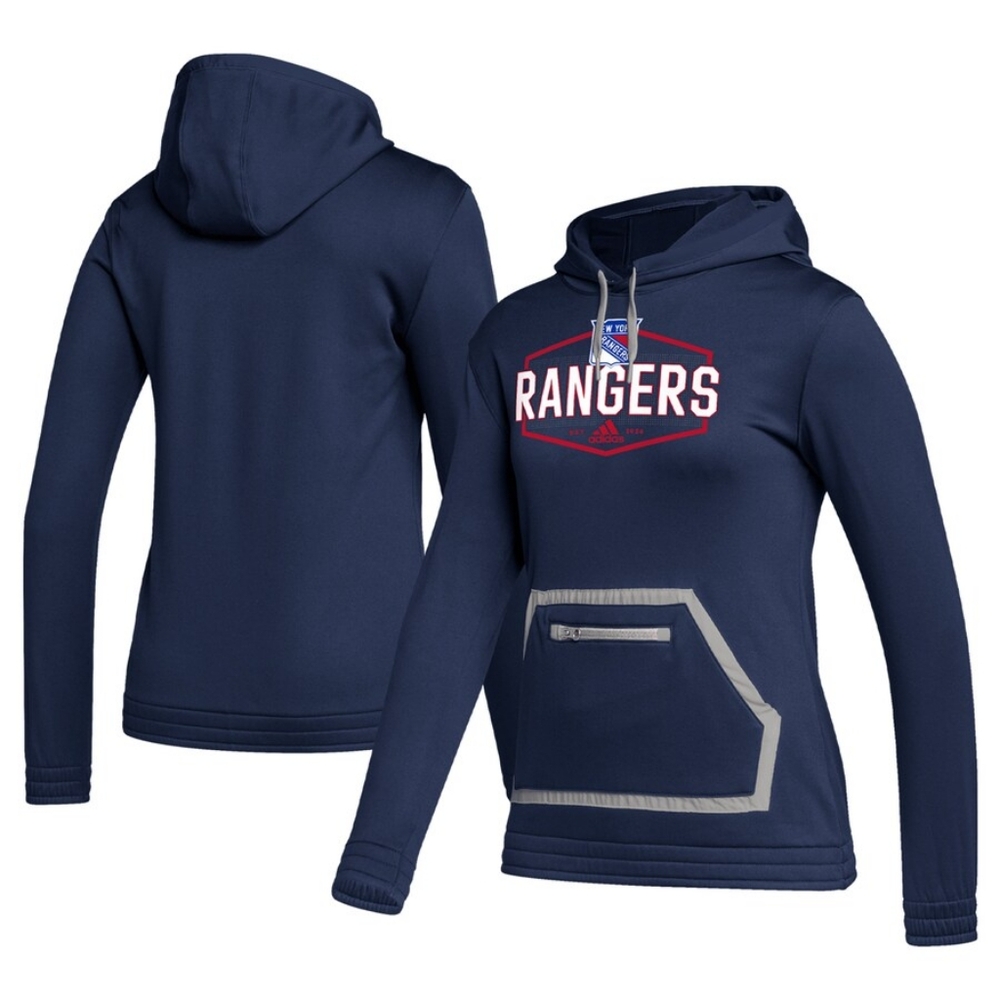 🎉 SALE 🎉 New York Rangers Adidas Women's Team Pullover Hoodie - Picture 3 of 8